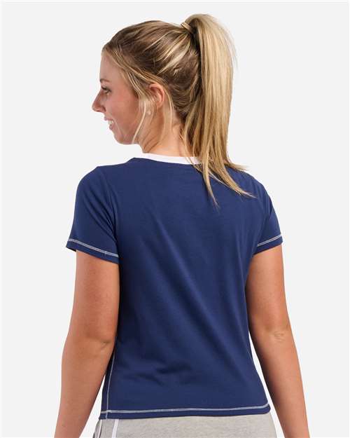 Women's Contrast Stitch Baby Tee