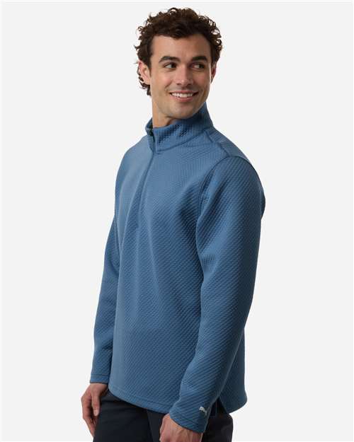 Men's Pebble Quarter-Zip Pullover – On Model – Side