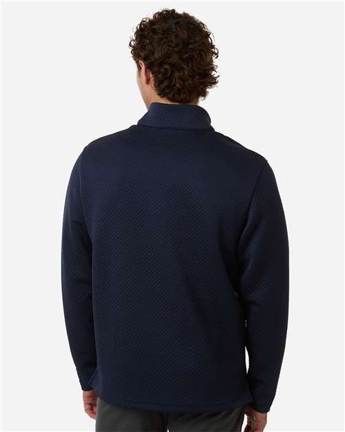 Men's Pebble Quarter-Zip Pullover – On Model – Back
