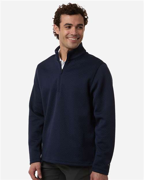 Men's Pebble Quarter-Zip Pullover – On Model – Side