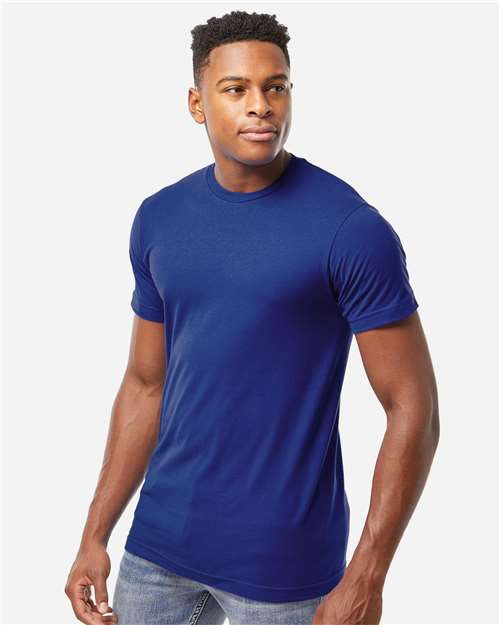 Unisex Fine Jersey T-Shirt – On Model – Side