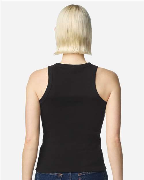 Women's Baby Rib Tank – On Model – Back