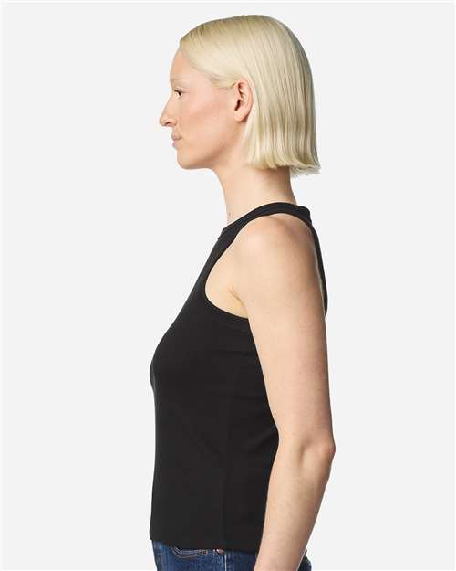 Women's Baby Rib Tank – On Model – Side