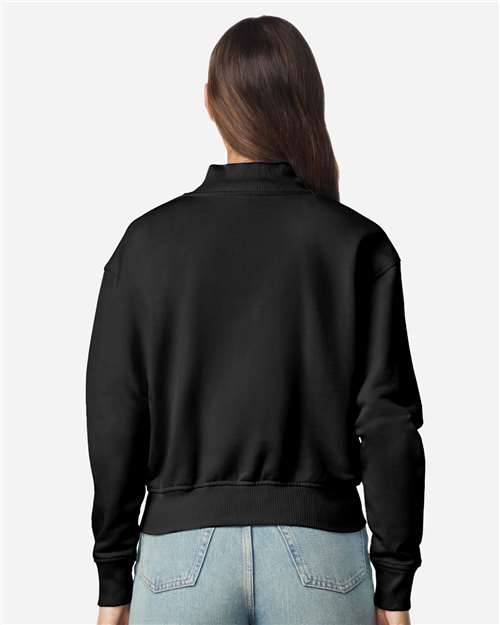 Women's French Terry Full-Zip Jacket – On Model – Back