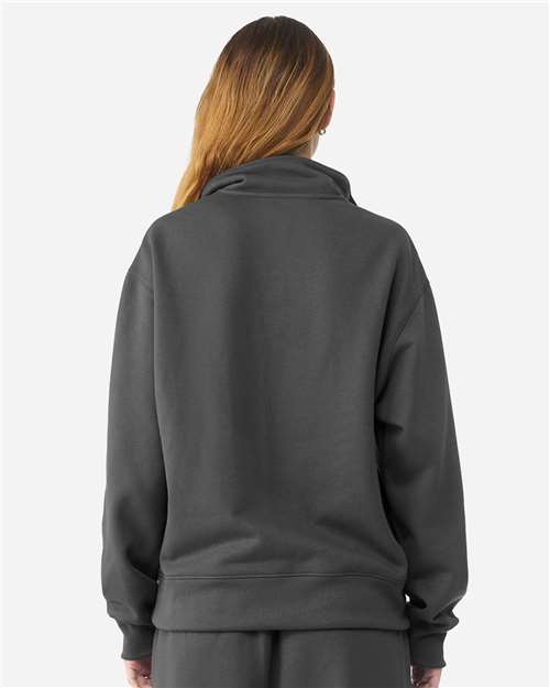 Unisex 10 oz Quarter-Zip Pullover Sweatshirt – On Model – Back