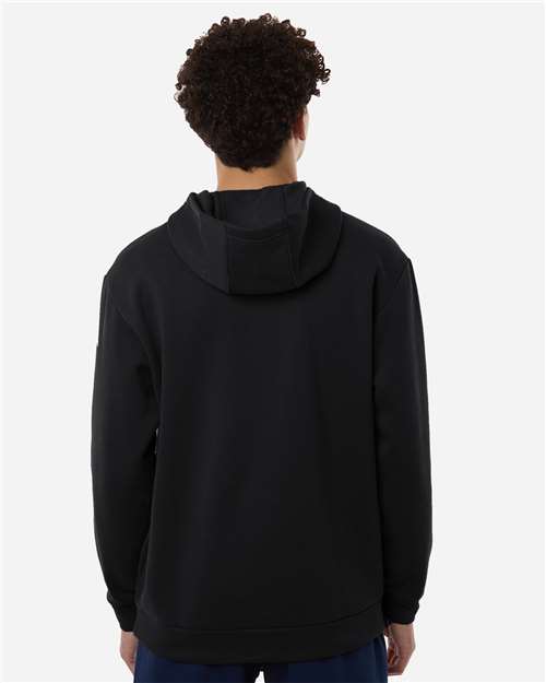 Men's Fleece Hooded Sweatshirt – On Model – Back