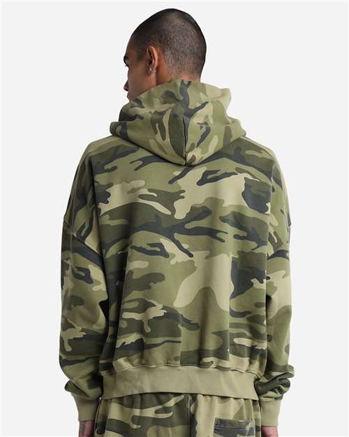 Unisex Garment-Dyed Cropped Full-Zip Hooded Sweatshirt