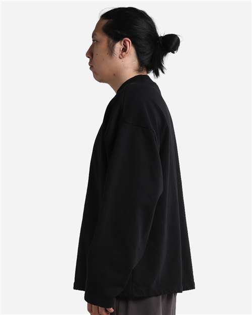 Unisex Garment-Dyed Terry Long Sleeve T-Shirt