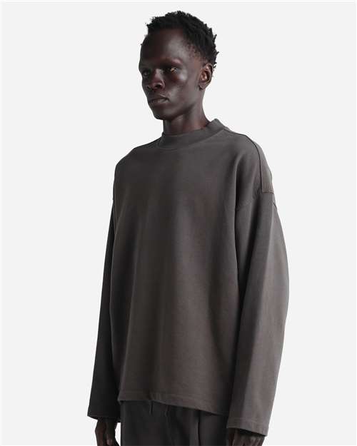 Unisex Garment-Dyed Terry Long Sleeve T-Shirt