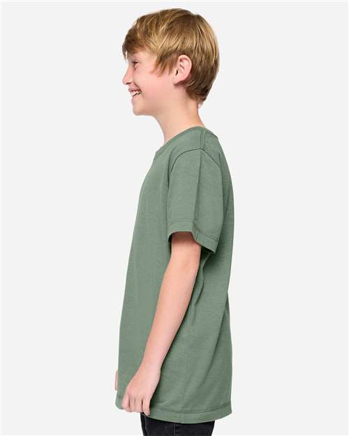Youth Vintage Wash Tee – On Model – Side