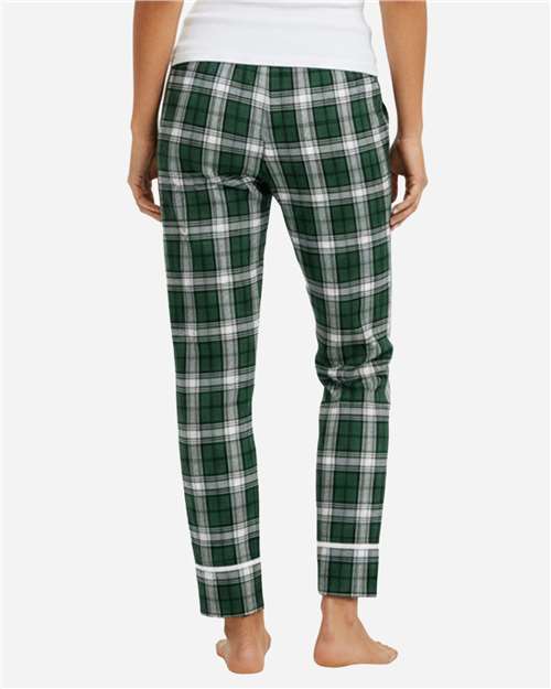 Women's Cuff Flannel Pants – On Model – Back