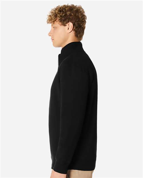 Unisex Premium Quarter-Zip Pullover – On Model – Side