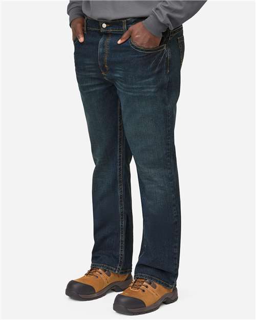 Men's Odd Sizes Bootcut Jeans – On Model – Side