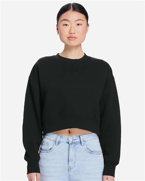 Women's Relaxed Cropped Crewneck Sweatshirt