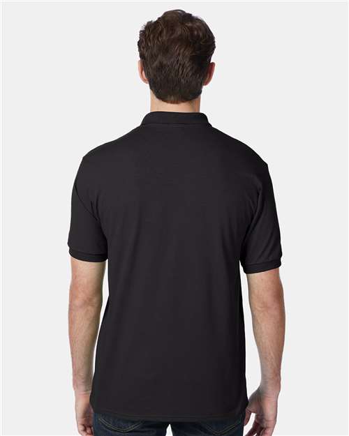 Men's EcoSmart® Jersey Polo – On Model – Back