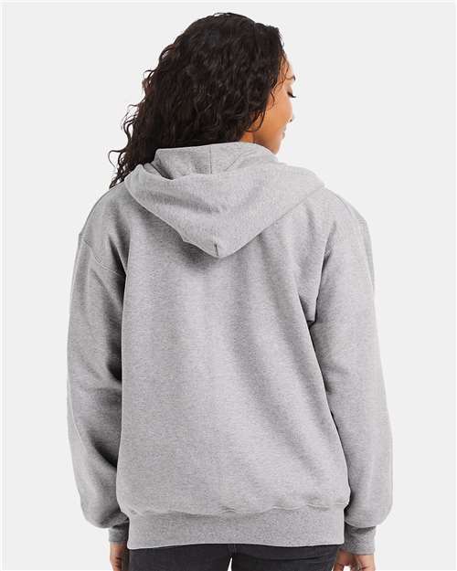 Unisex Ultimate Cotton® Full-Zip Hooded Sweatshirt – On Model – Back