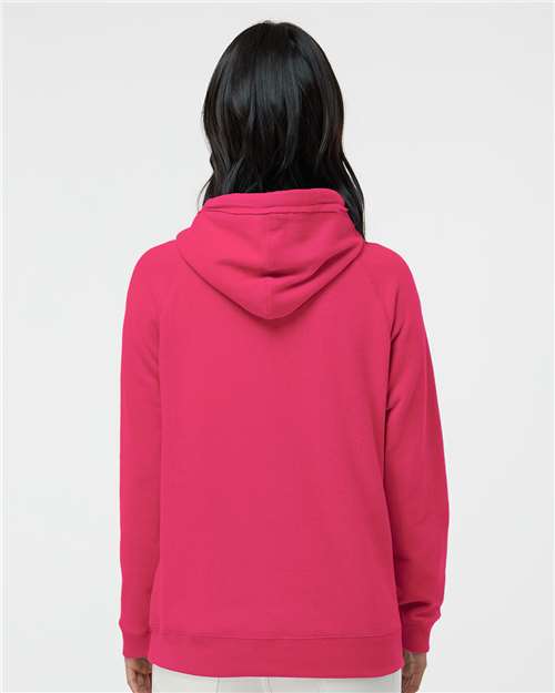 Women's Sueded V-Neck Hooded Sweatshirt