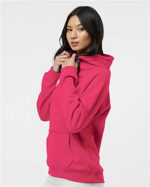 Women's Sueded V-Neck Hooded Sweatshirt