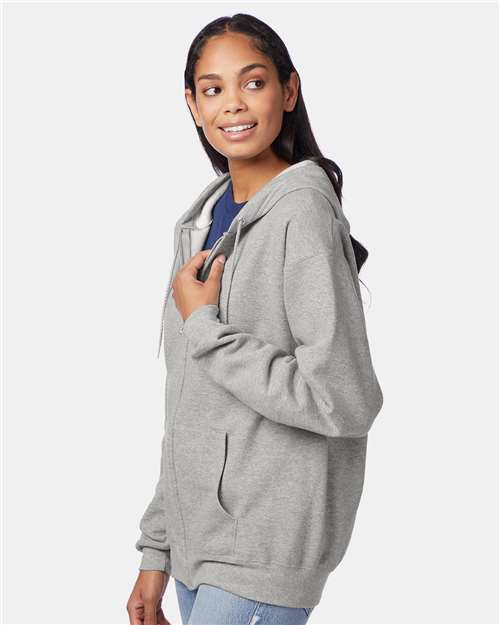 Unisex EcoSmart® Full-Zip Hooded Sweatshirt