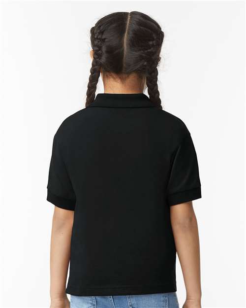 Youth DryBlend® Jersey Polo – On Model – Back