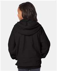 Hanes Hanes Youth EcoSmart® Full-Zip Hooded Sweatshirt, view 6