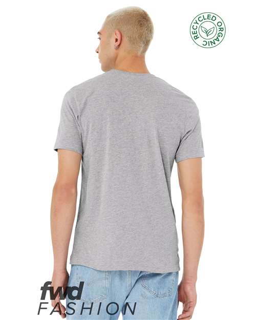 Unisex FWD Fashion Jersey Recycled Organic Tee – On Model – Back