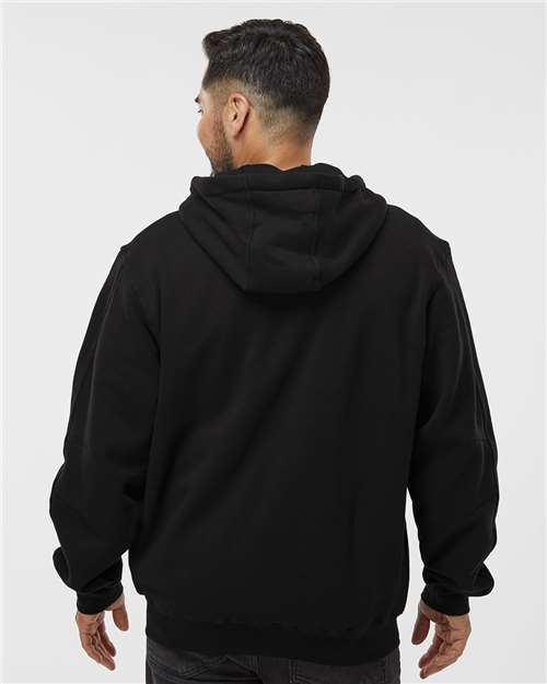 Men's Tall Crossfire Heavyweight Power Fleece Hooded Jacket with Thermal Lining – On Model – Back