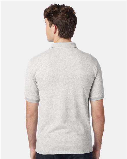 Men's EcoSmart® Jersey Polo – On Model – Side