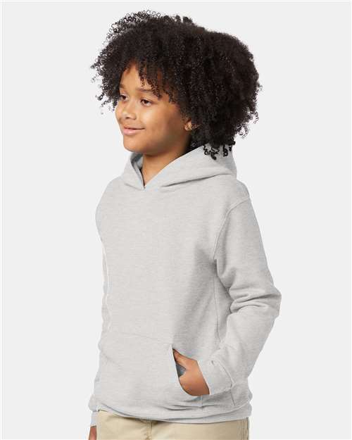 Youth EcoSmart® Hooded Sweatshirt – On Model – Side