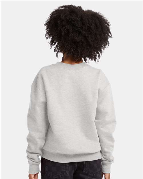 Youth EcoSmart® Crewneck Sweatshirt – On Model – Back