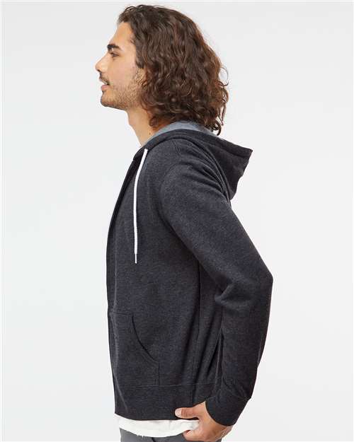 Unisex Lightweight Full-Zip Hooded Sweatshirt