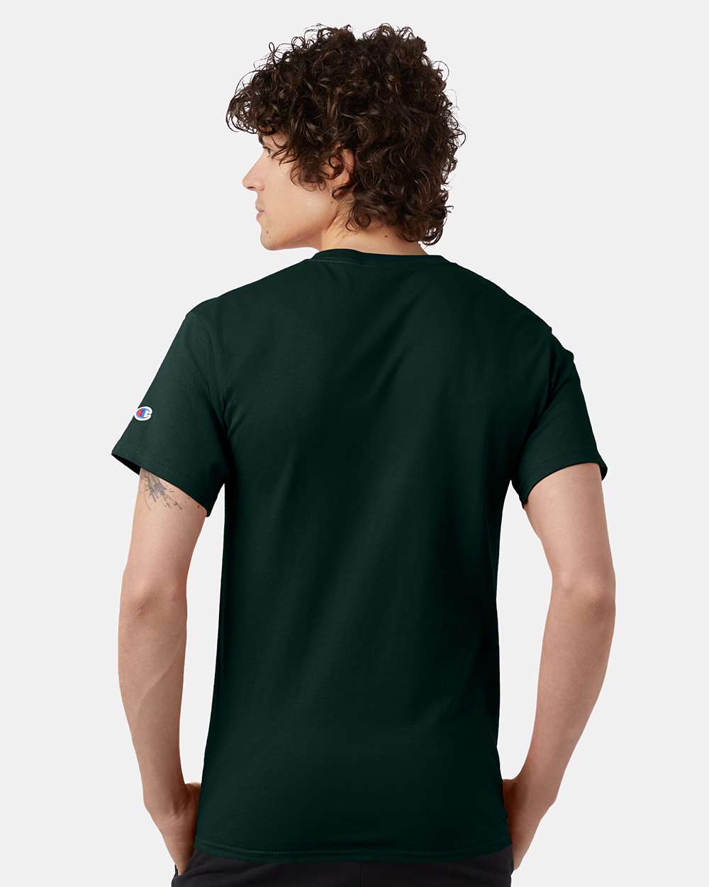 🔥 Champion Men's Classic T-Shirt Short Sleeve Cotton Crewneck Up To 4XL T425 - Picture 45 of 155