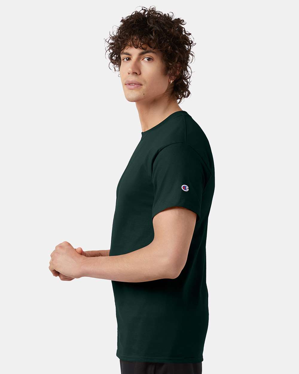 🔥 Champion Men's Classic T-Shirt Short Sleeve Cotton Crewneck Up To 4XL T425 - Picture 40 of 155