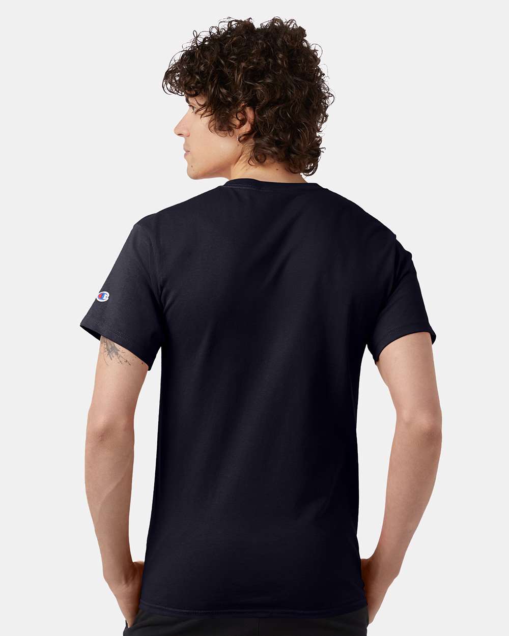 🔥 Champion Men's Classic T-Shirt Short Sleeve Cotton Crewneck Up To 4XL T425 - Picture 96 of 155