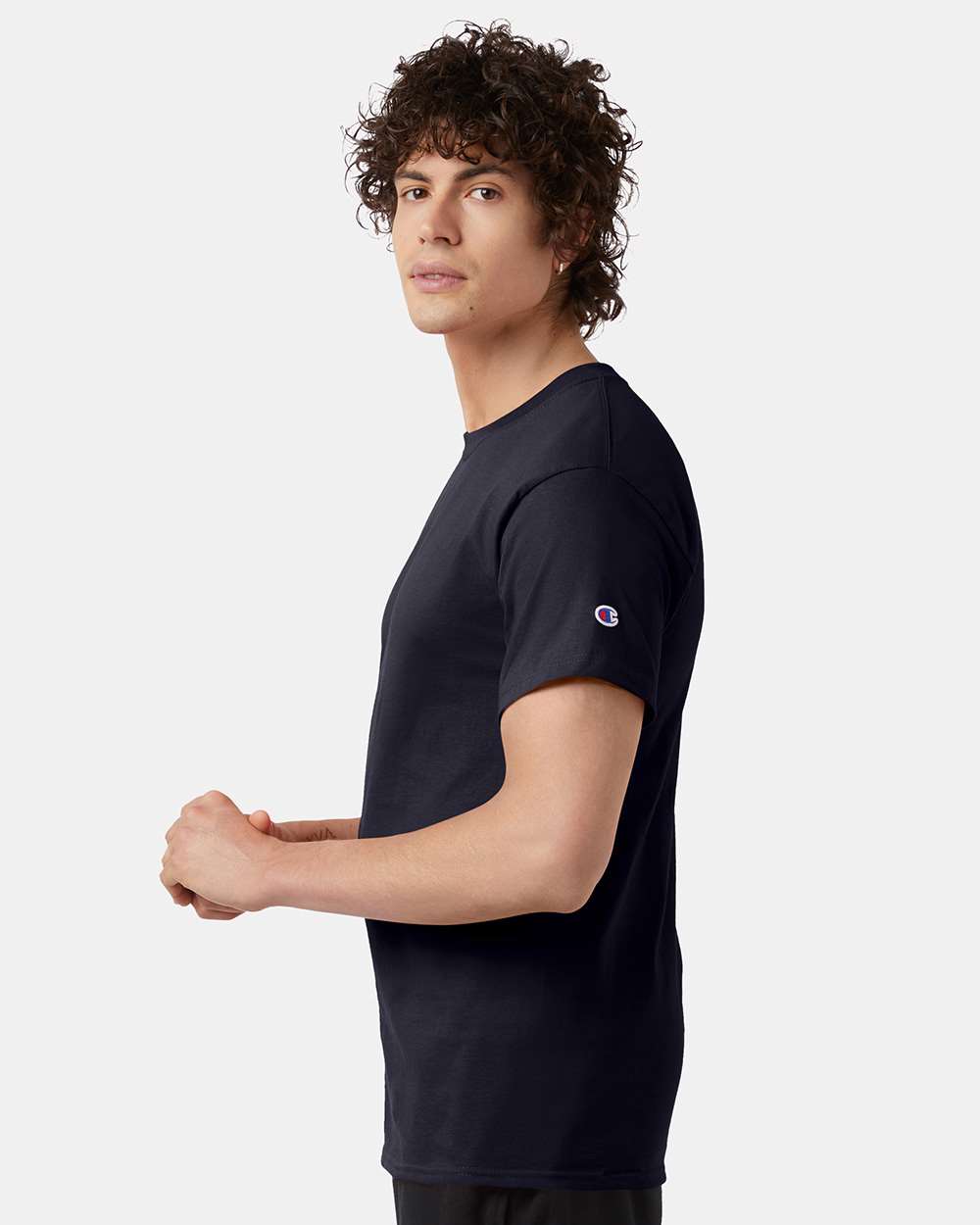 🔥 Champion Men's Classic T-Shirt Short Sleeve Cotton Crewneck Up To 4XL T425 - Picture 91 of 155