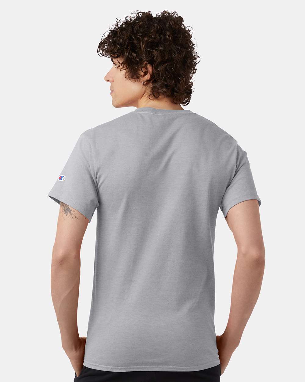🔥 Champion Men's Classic T-Shirt Short Sleeve Cotton Crewneck Up To 4XL T425 - Picture 84 of 155