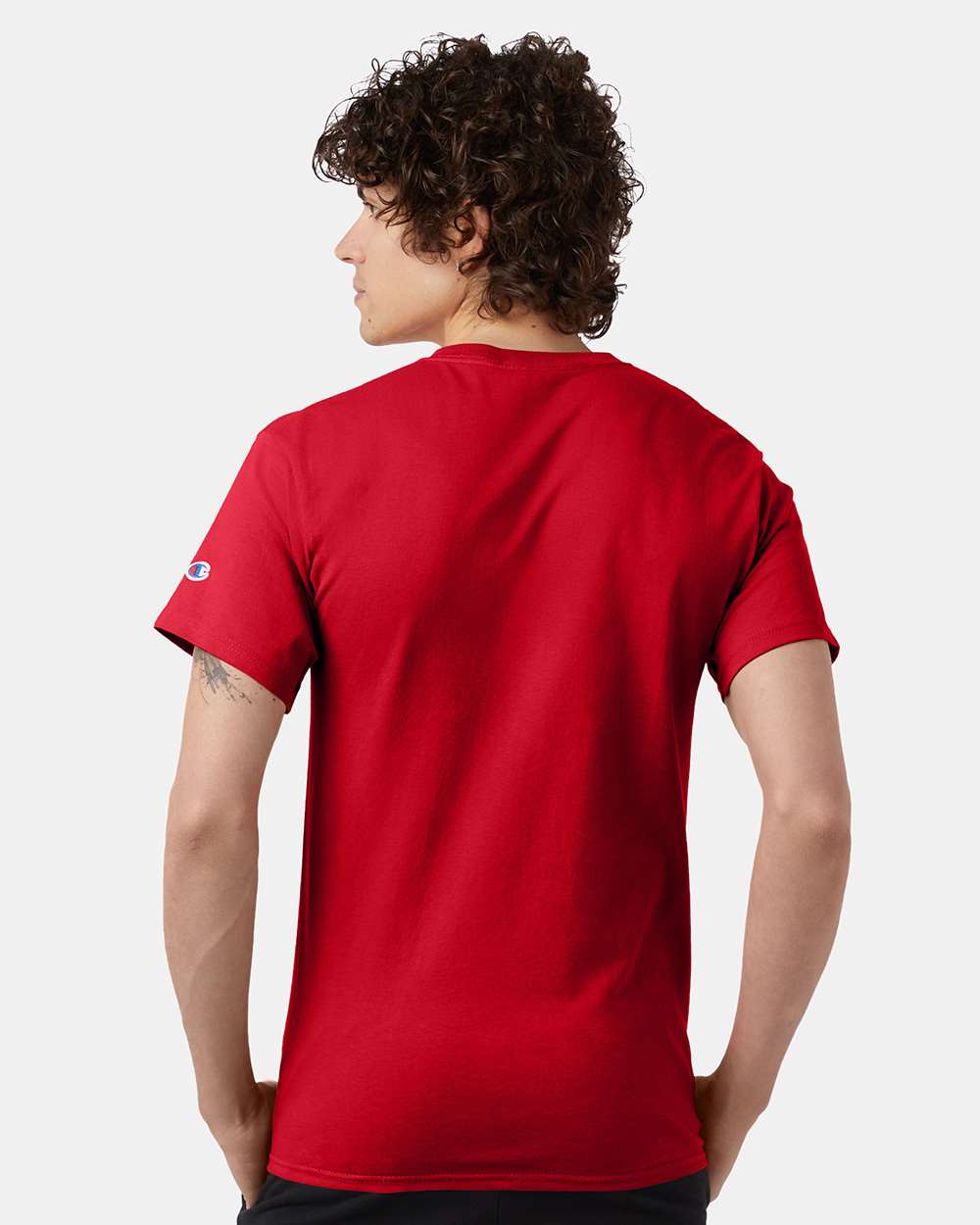 🔥 Champion Men's Classic T-Shirt Short Sleeve Cotton Crewneck Up To 4XL T425 - Picture 125 of 155