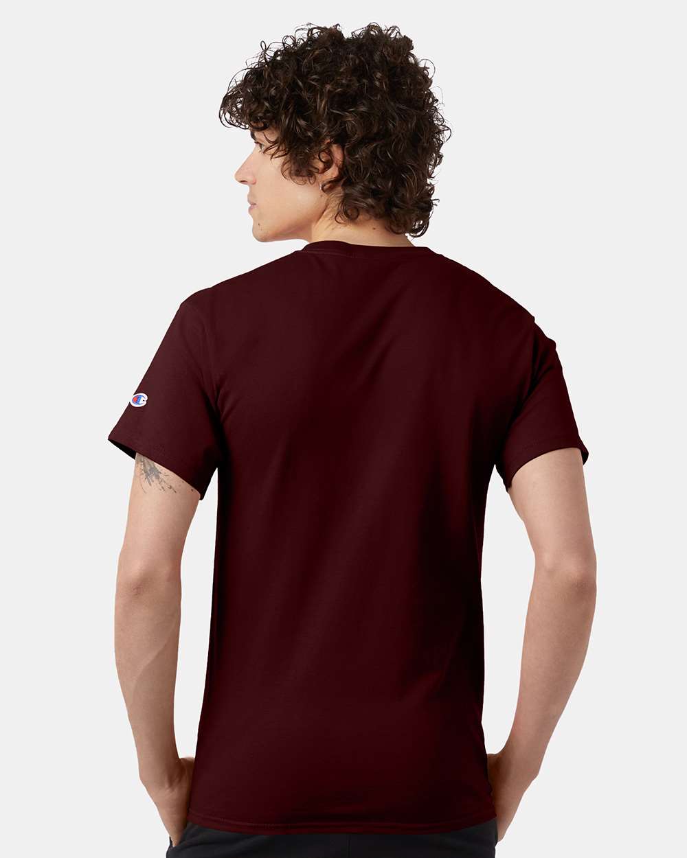 🔥 Champion Men's Classic T-Shirt Short Sleeve Cotton Crewneck Up To 4XL T425 - Picture 90 of 155
