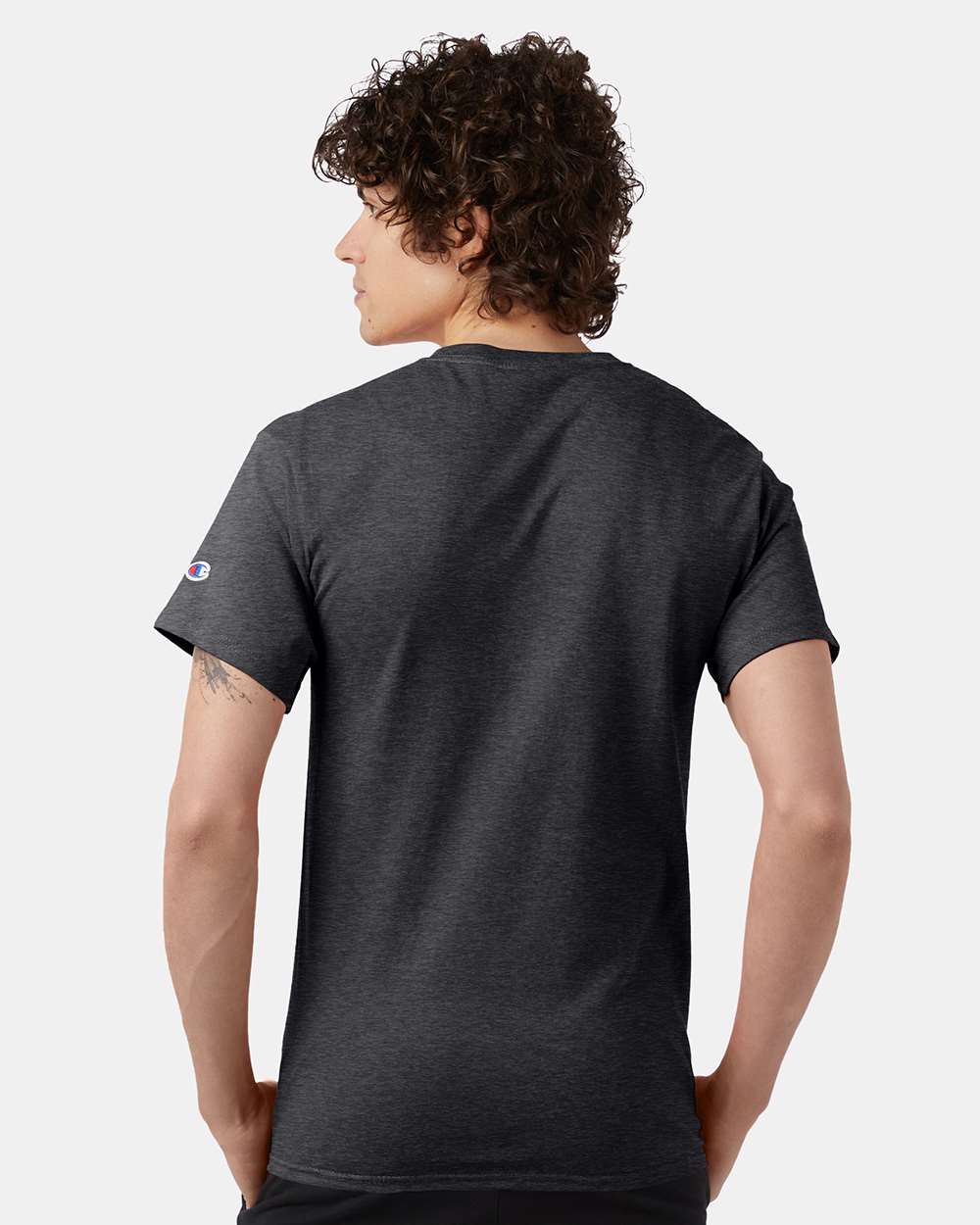 🔥 Champion Men's Classic T-Shirt Short Sleeve Cotton Crewneck Up To 4XL T425 - Picture 39 of 155