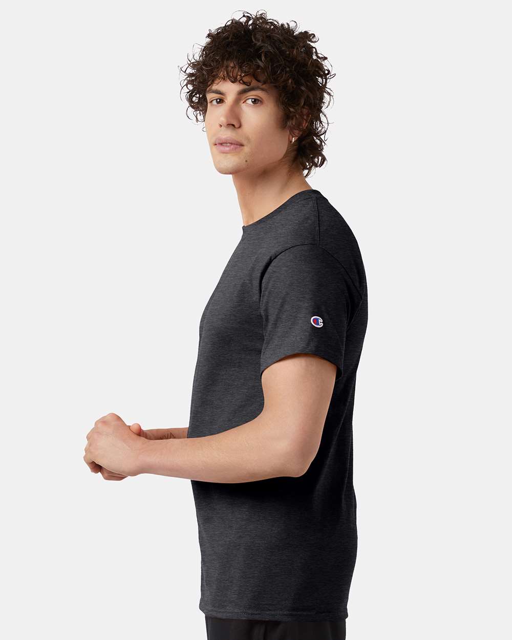 🔥 Champion Men's Classic T-Shirt Short Sleeve Cotton Crewneck Up To 4XL T425 - Picture 34 of 155