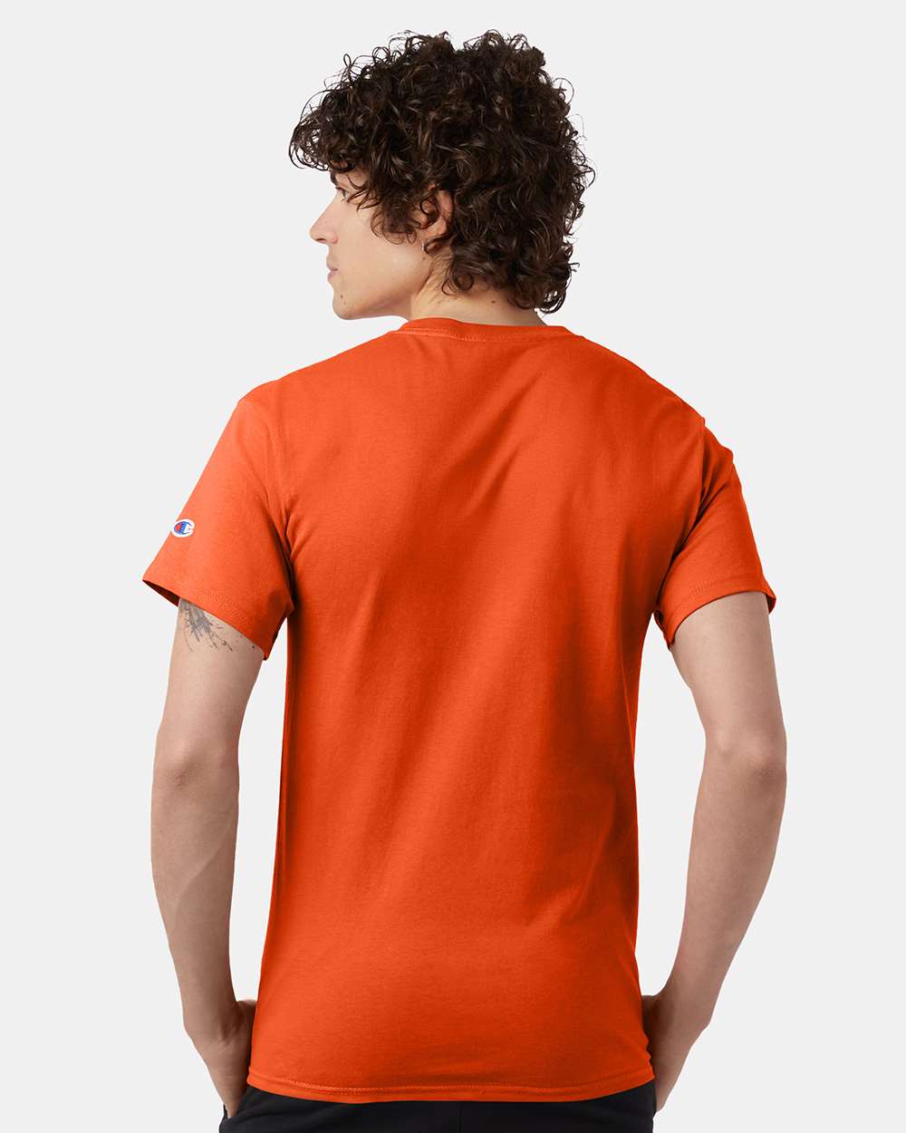 🔥 Champion Men's Classic T-Shirt Short Sleeve Cotton Crewneck Up To 4XL T425 - Picture 108 of 155