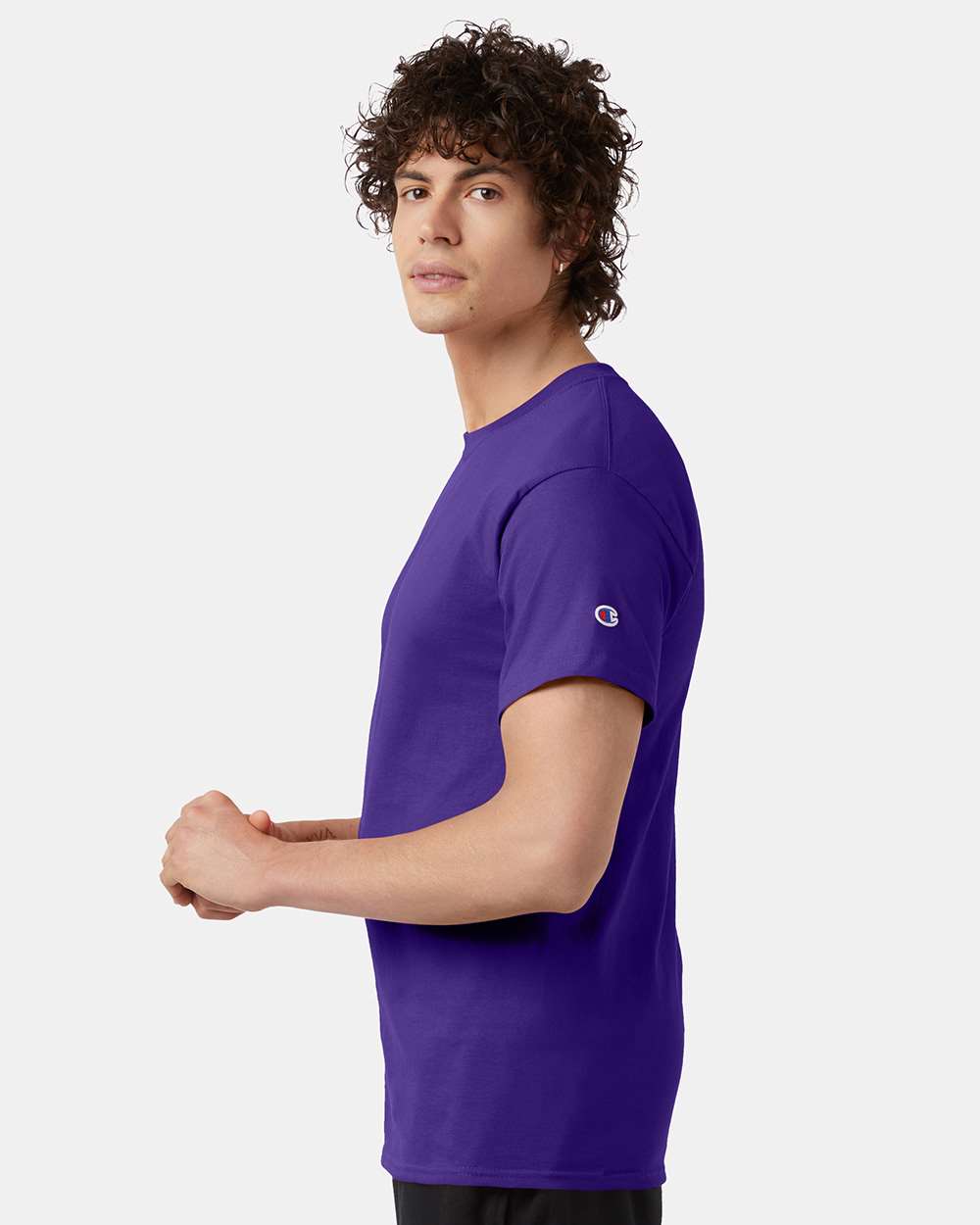 🔥 Champion Men's Classic T-Shirt Short Sleeve Cotton Crewneck Up To 4XL T425 - Picture 114 of 155