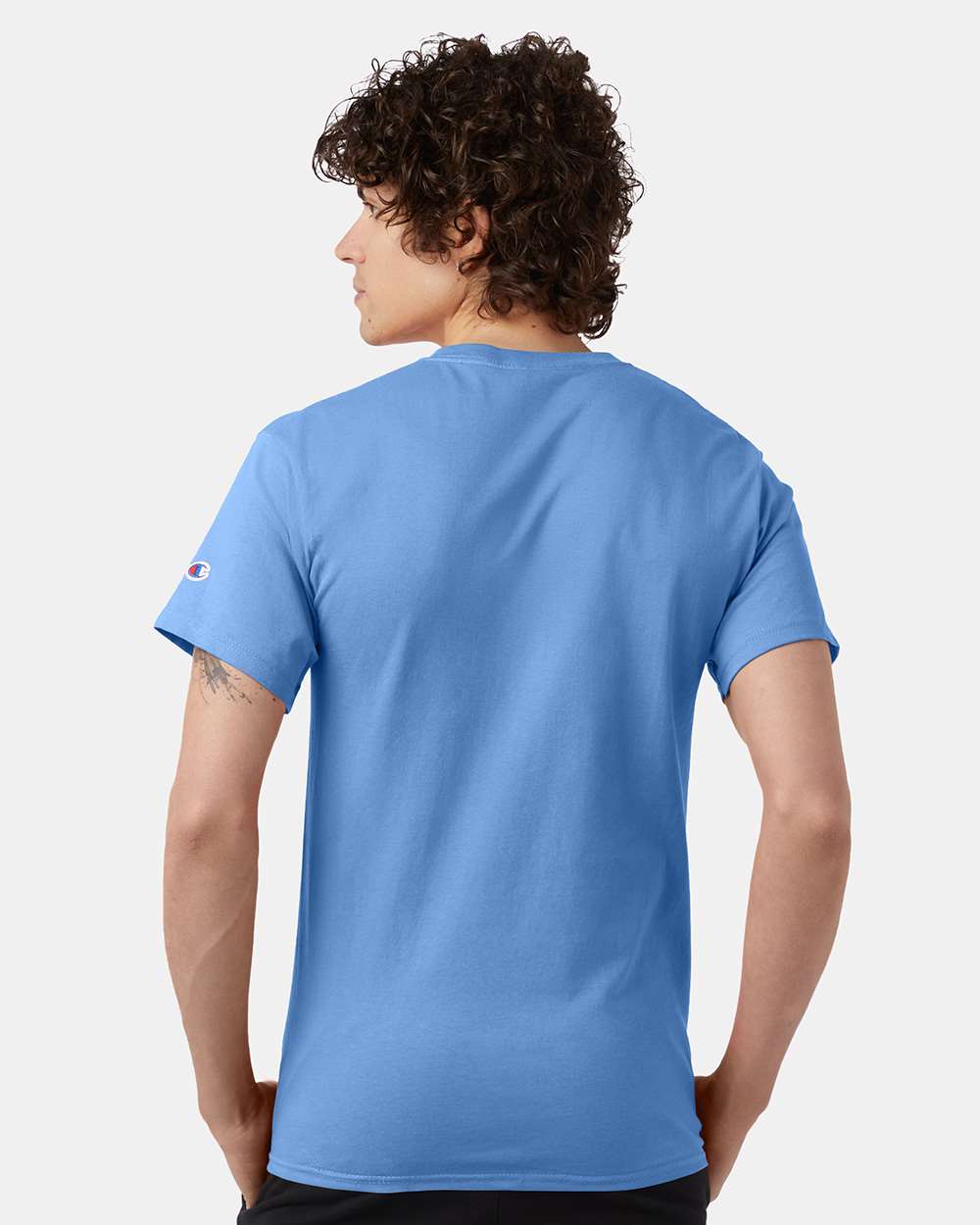 🔥 Champion Men's Classic T-Shirt Short Sleeve Cotton Crewneck Up To 4XL T425 - Picture 78 of 155