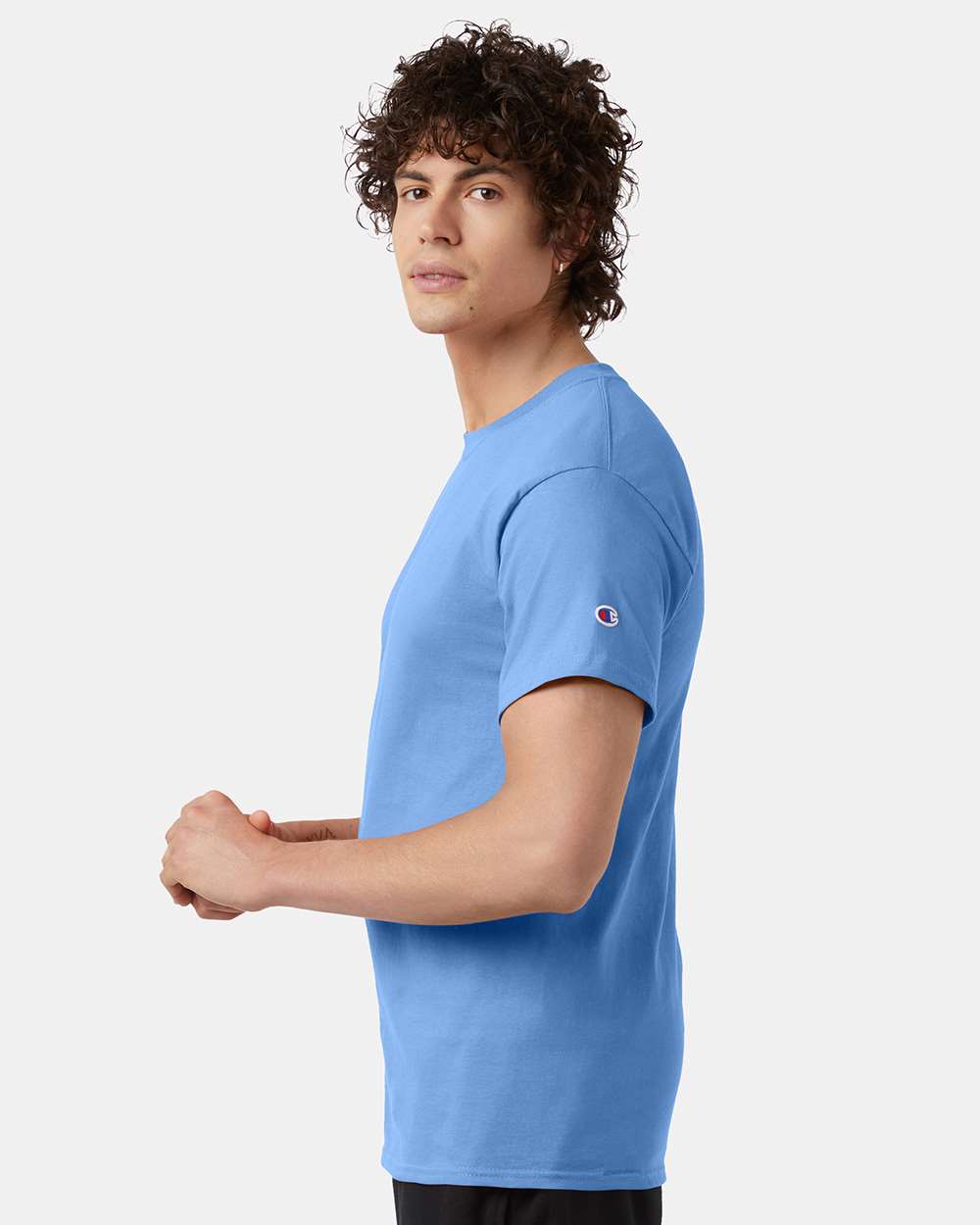 🔥 Champion Men's Classic T-Shirt Short Sleeve Cotton Crewneck Up To 4XL T425 - Picture 73 of 155
