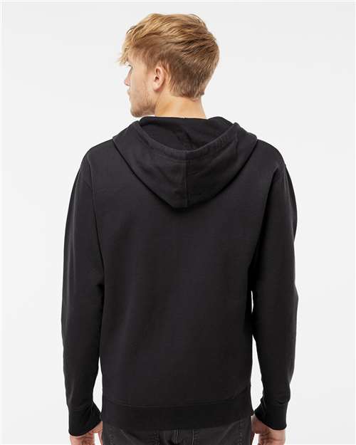 Unisex Midweight Full-Zip Hooded Sweatshirt – On Model – Back