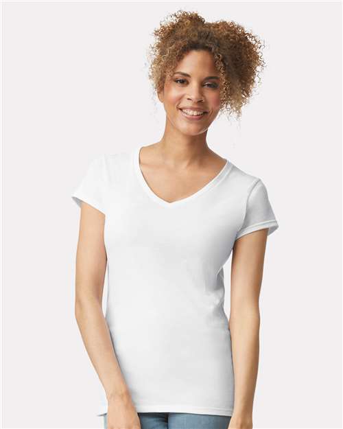 Gildan 64V00L Women's Softstyle® V-Neck Tee | S&S