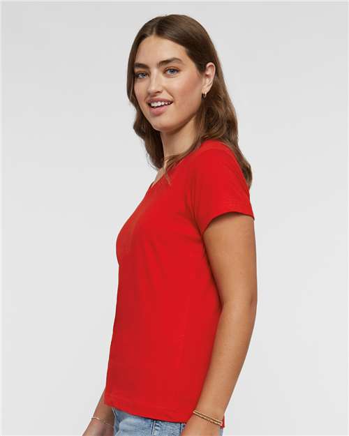 Women's Fine Jersey V-Neck Tee
