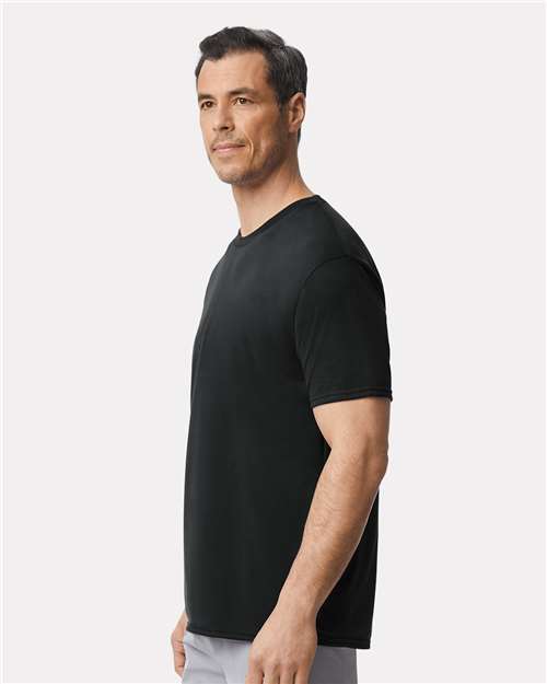 Unisex Performance® T-Shirt – On Model – Side