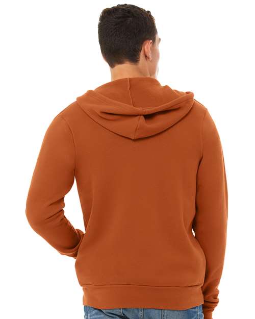 Unisex Sponge Fleece Full-Zip Hoodie Sweatshirt