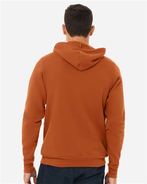 Unisex Sponge Fleece Hoodie Sweatshirt – On Model – Back